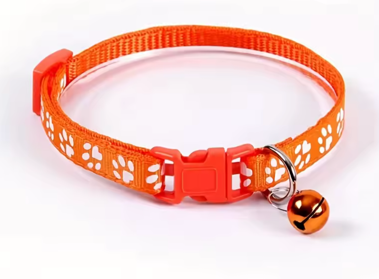 Fashion Pet Cats Collar Colorful Pattern Cute Bell Adjustable Collars For Cats Kitten DIY Ring Necklace Pet Accessories