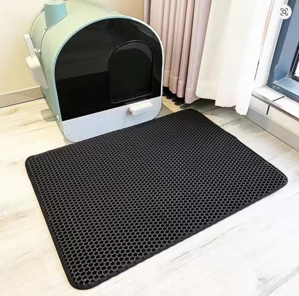 Large Cat Litter Mat Waterproof Double Layer Litter Trapping Clean Pad for Cat Litter Box Durable and Easy to Clean