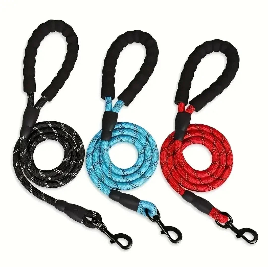 Dog Leash Rope Braided Pet Leads Strong Soft for Medium Large Dogs Walk 5FT