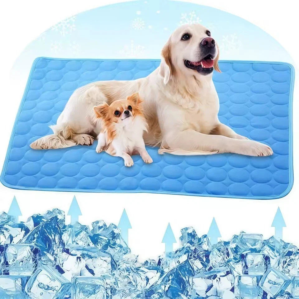 Pet Self Cooling As ice Mat Cool Mat Dogs Cats Rest Pad Bed Mattress Heat Relief.